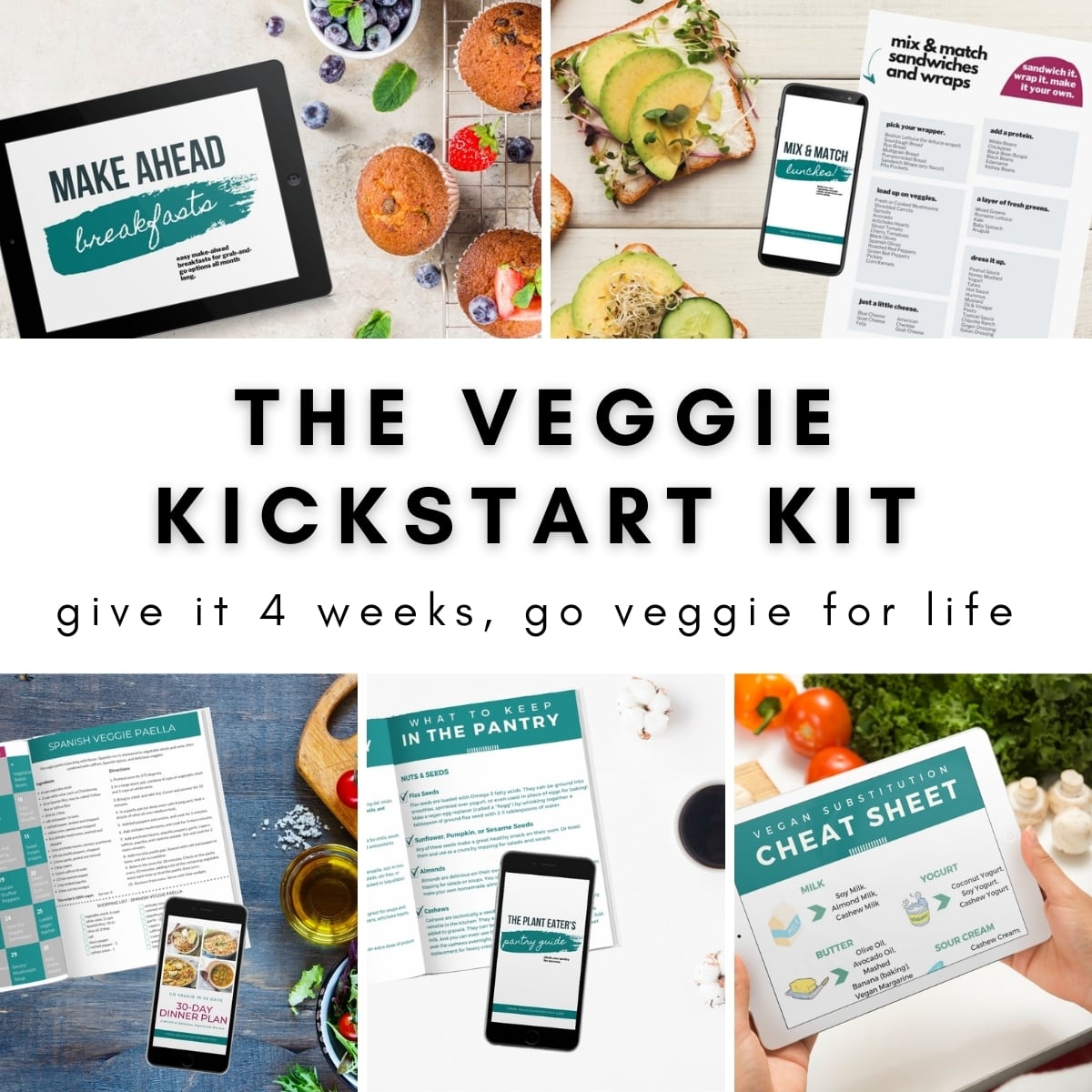The Veggie Kickstart Kit | 4 Week Vegetarian Meal Plan – OhMyVeggies